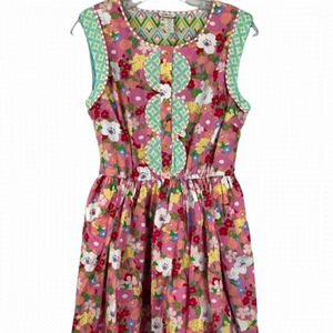Matilda Jane dress floral feminine contrast trim pockets lined NWT